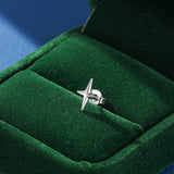 Puce d'Oreille Homme Croix Minimaliste Acier Inoxydable - Biloria