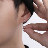 Puce d'Oreille Homme Croix Minimaliste Acier Inoxydable - Biloria