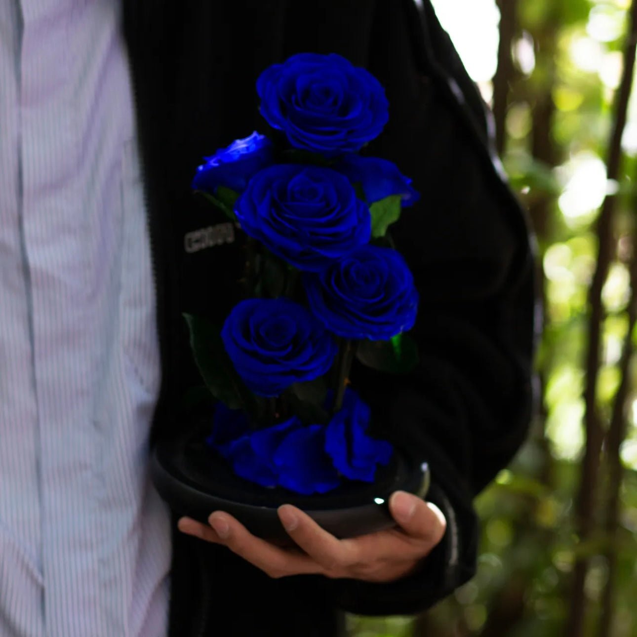 Rose Éternelle sous Cloche – Symbole d'Amour Éternel pour Décoration - Biloria